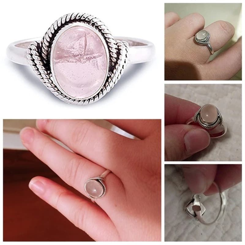Bague de fiançailles en argent 925 pour femmes