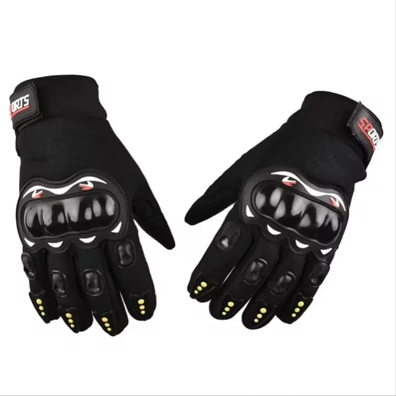Gants de moto de protection des doigts complets
