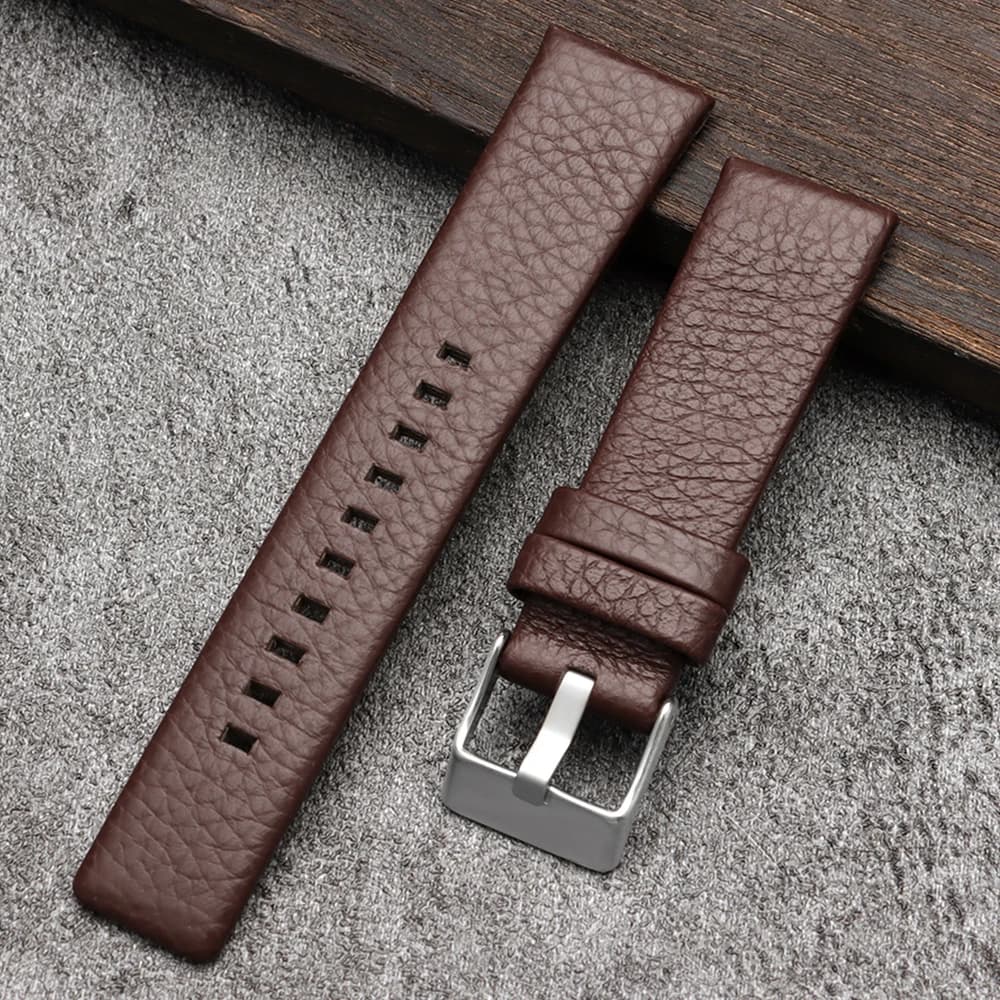 Bracelet de montre en cuir de vache pour Diesel 18mm 22mm 24mm 26mm 27mm 28mm 30mm 32mm Bracelet de montre universel Bracelet de montre noir brun