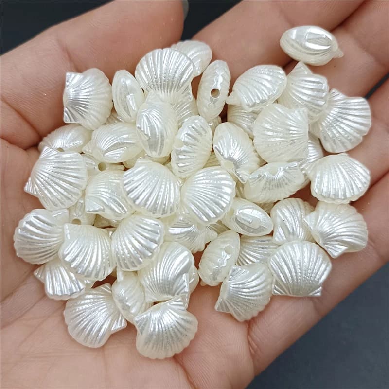 Porte-clés, Bracelet, collier, perles pour la fabrication de bijoux, bricolage créatif Unique, 50/100 pièces, fournitures artisanales faites à la main, coquille