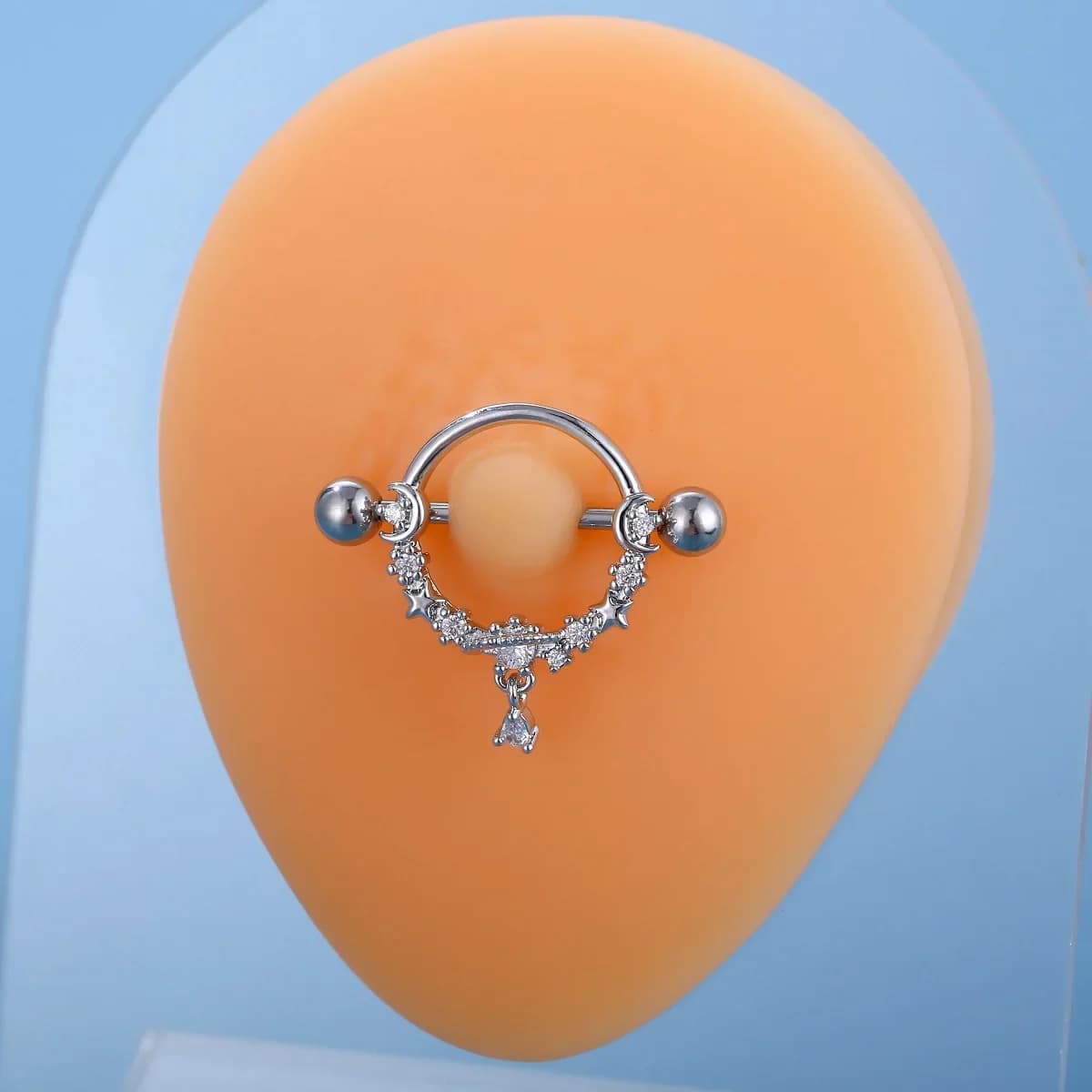 Anneau de lune rond en dentelle, bijoux à la mode, Piercing corporel, nez papillaire, oreille, accessoires élégants