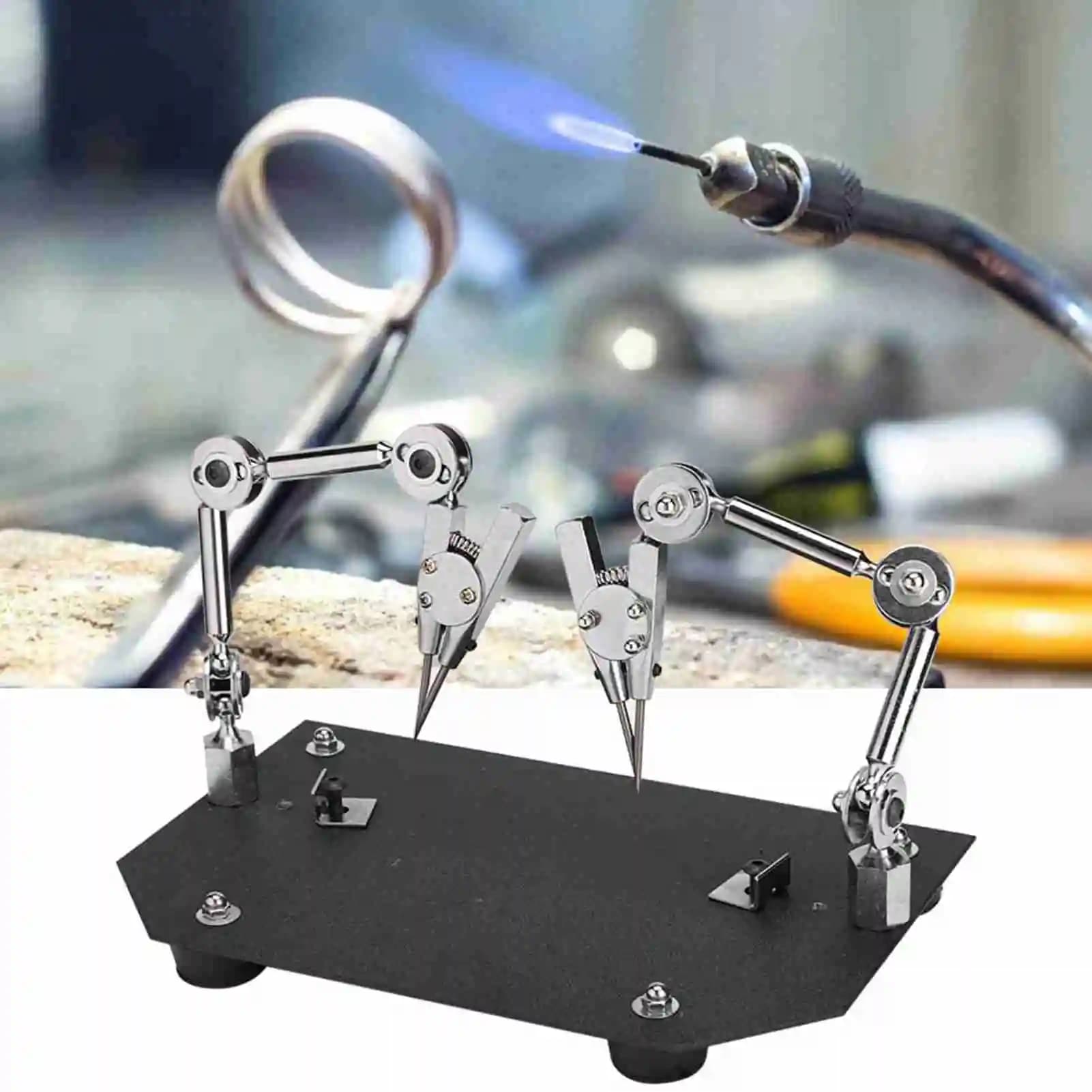 Pince de travail de soudage auxiliaire, fixation de soudage de bijoux, pince de Table pour le soudage et la réparation de bijoux, Clip de travail de soudage