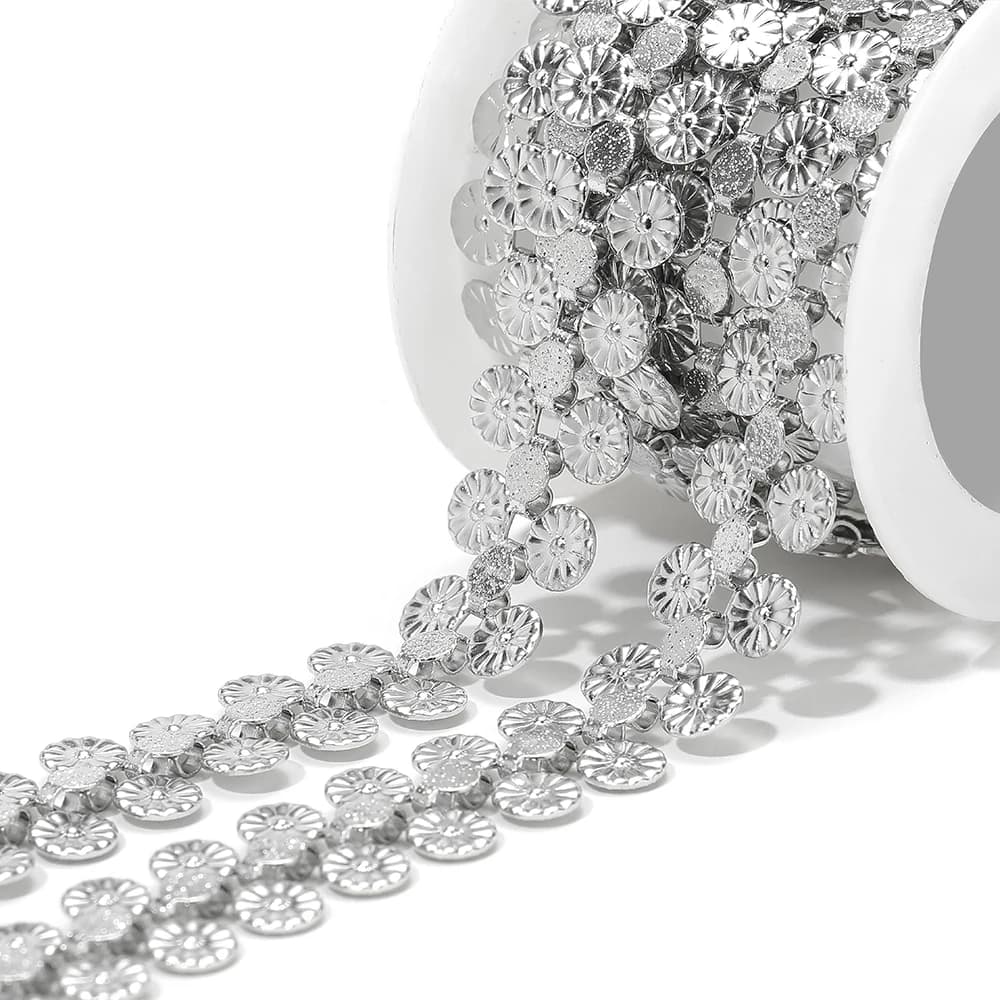 Chaînes combinées en acier inoxydable, 1 mètre, faites à la main, bijoux Hip Hop, boucles d'oreilles, matériel pour colliers, Bracelets, accessoires, vente en gros