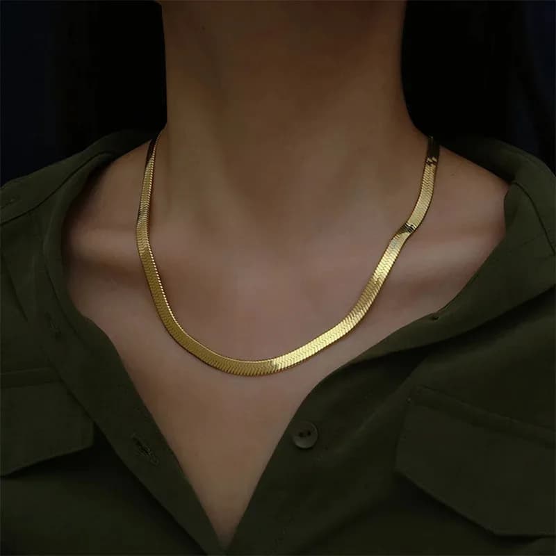 Collier de luxe en or pur 24K 9999 pour hommes et femmes