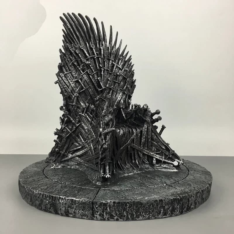 Figurine du trône en fer, jeu de pouvoir, modèle fait à la main, décoration de chanson de glace et de feu, support de téléphone, cadeaux, jouets