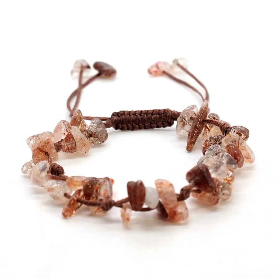 Bracelets tressés en pierre de cristal macramé pour femmes et filles, améthyste naturelle, Quartz, tissage de pierres précieuses, bijoux réglables