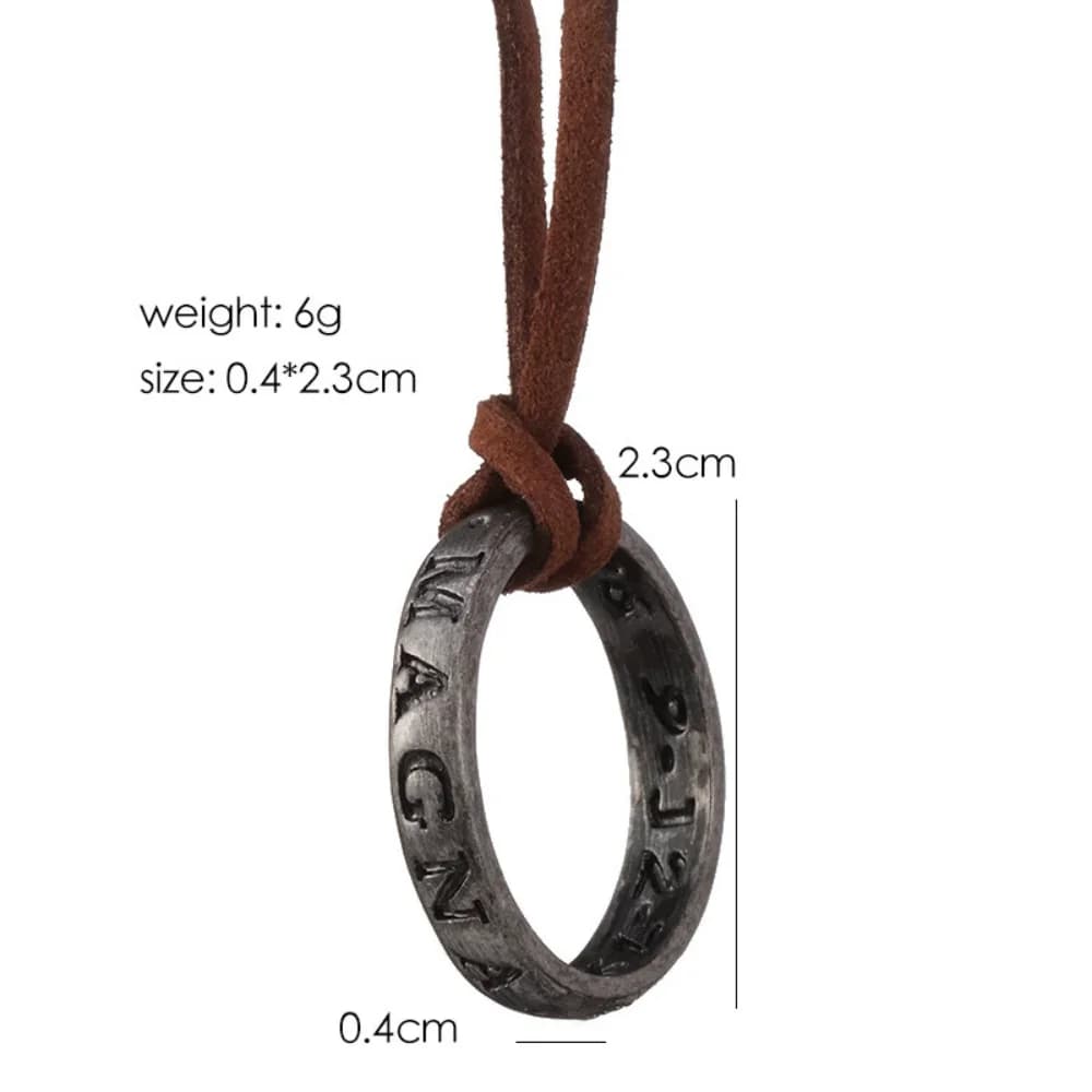 Film jeu UNCHARTED 4 collier NATHAN DRAKE COSPLAY bague CODE cuir VINTAGE gravure pendentif colliers pour homme bijoux accessoires
