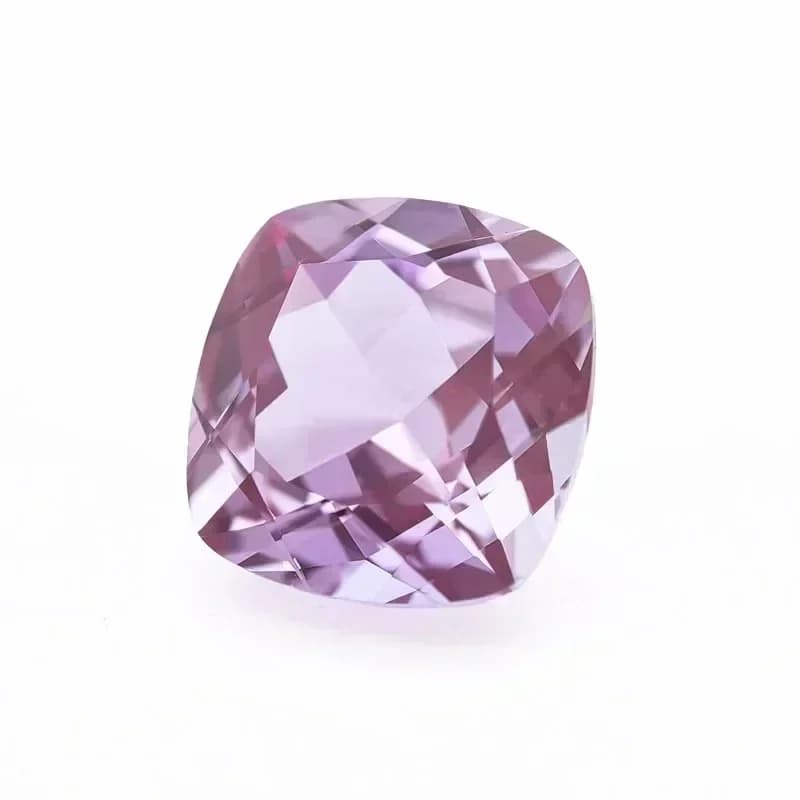 Pierre d'Alexandrite de laboratoire de forme carrée coussin, couleur violette, avec certificat AGL sélectionnable pour la fabrication de bijoux DIY