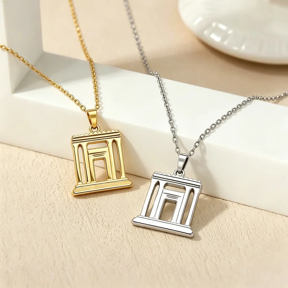 Collier pendentif du Second Temple de Jérusalem pour femmes et hommes, Bijoux religieux juifs Beit Hamikdash, Art religieux, Cadeaux