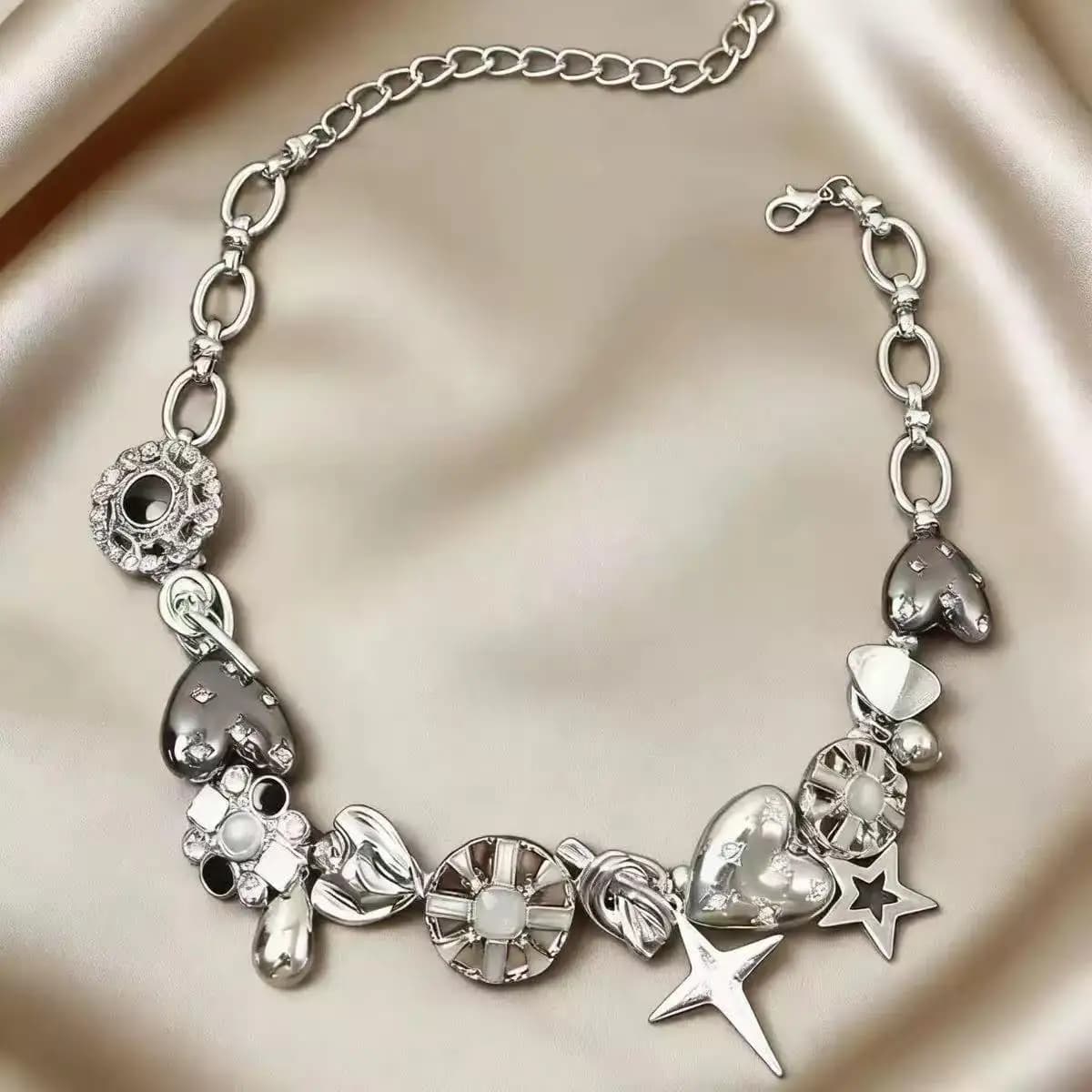 Collier ras du cou tendance pour femme, collier étoile gothique en alliage, bijoux fantaisie, vente en gros