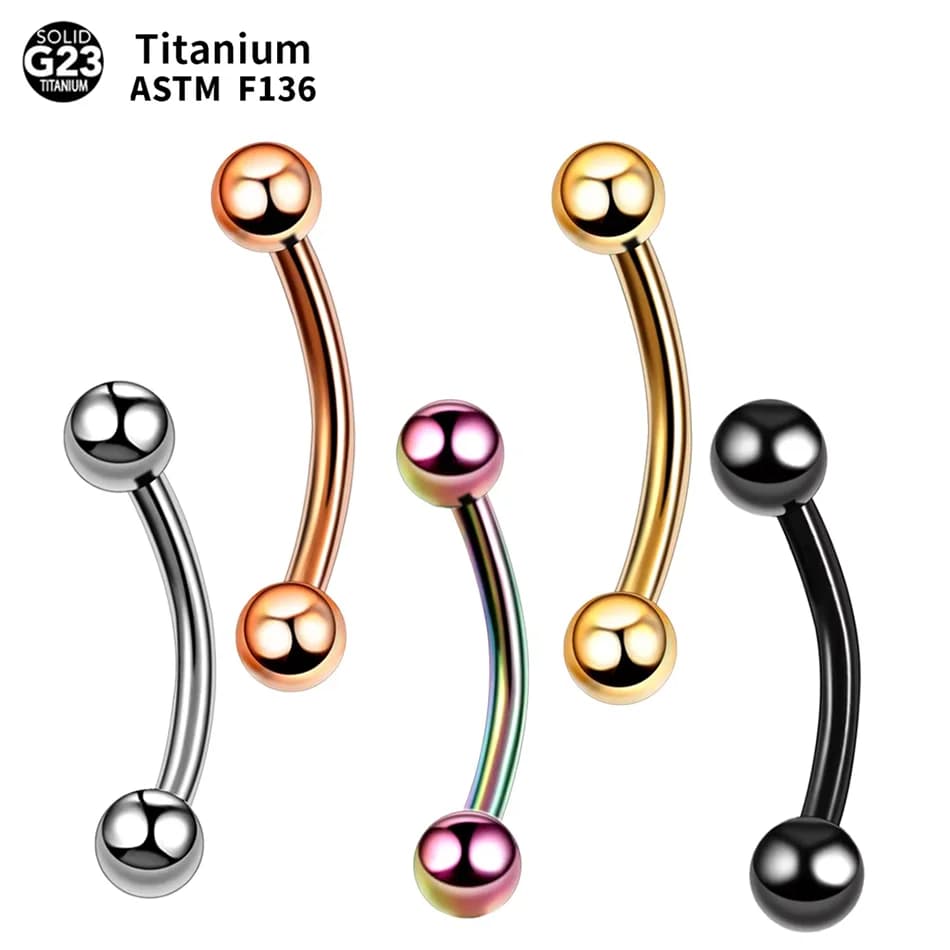 Piercing Labret Vertical en titane G23