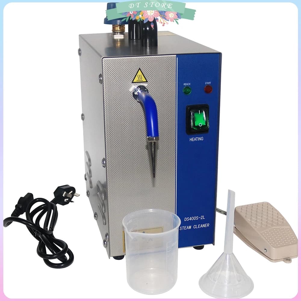 Nettoyeur à vapeur pour bijoux en acier inoxydable 2L, laveur de pierres précieuses, machine de nettoyage à vapeur pour bijoux en or et en argent, équipement et outils pour orfèvre