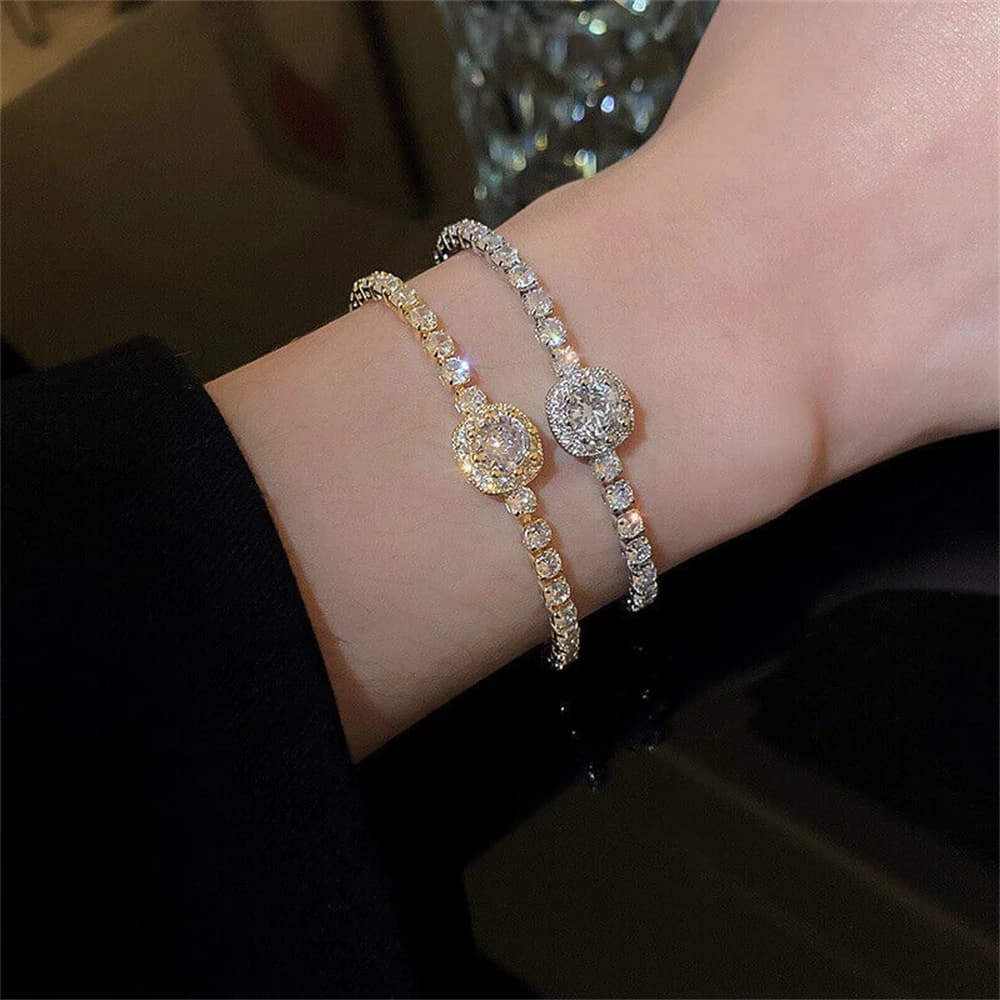 Bracelet en alliage Simple pour femmes, nouveau produit à la mode, or Rose, amour, strass, bijoux à breloques, offre spéciale