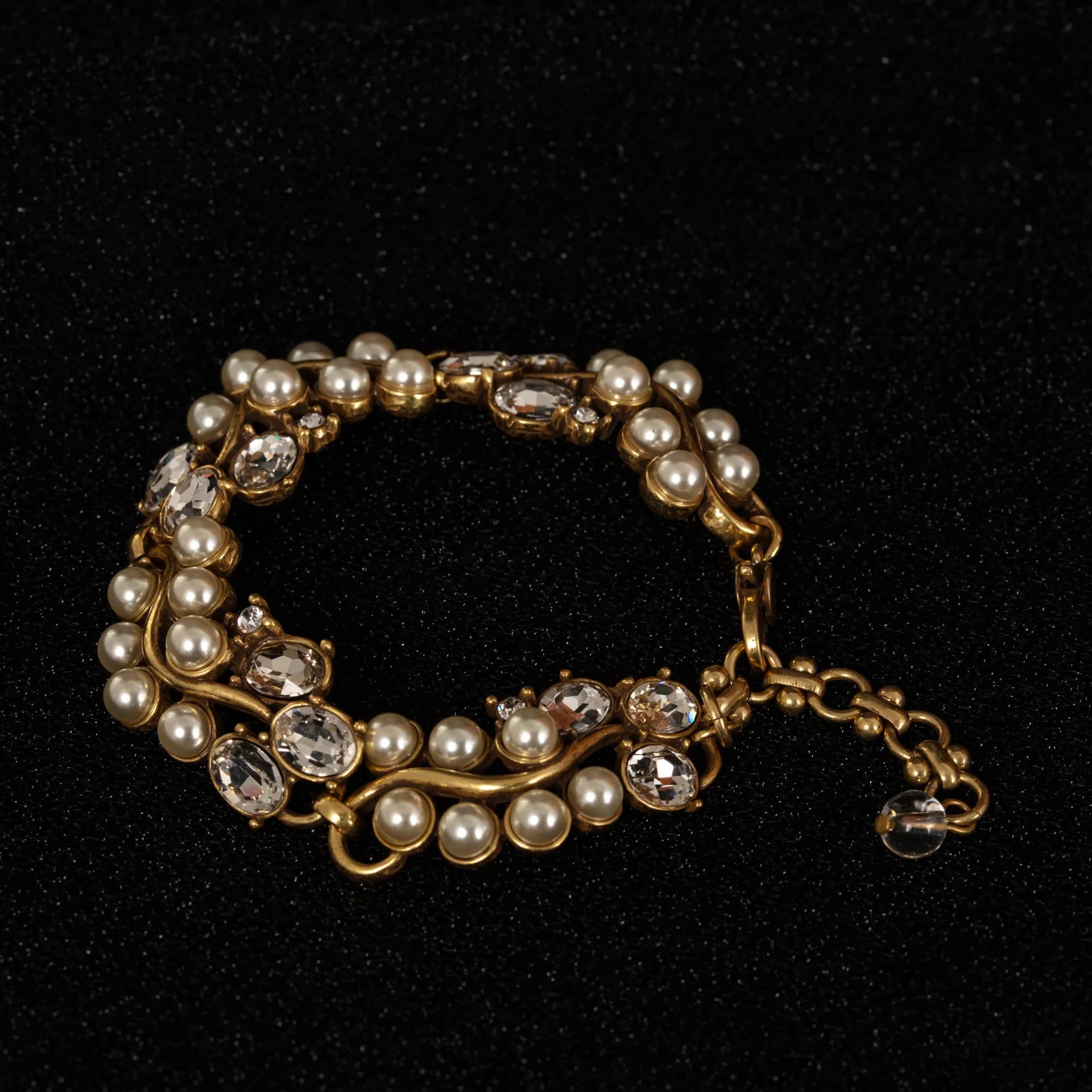 Bracelet de luxe exquis en perles de vigne