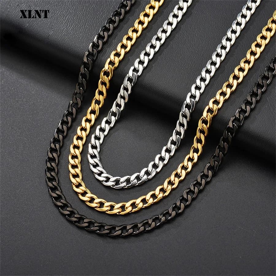 Collier chaîne en acier inoxydable