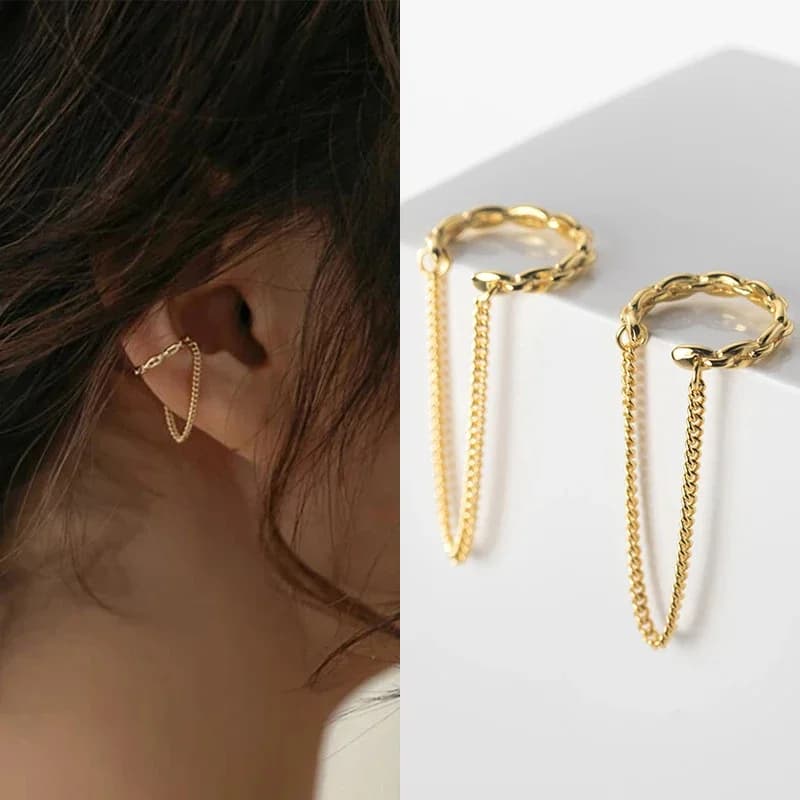 1 Pc mode minimaliste sans Piercing oreille manchette boucles d'oreilles pour femme faux