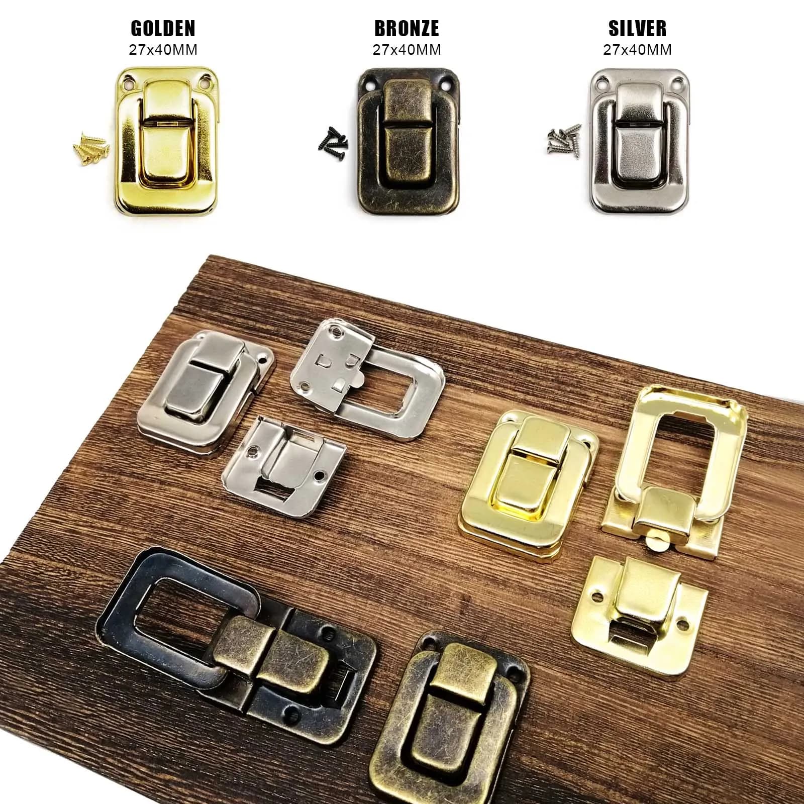 Coffre à bijoux cadeau vin boîte en bois boîtier loquet à bascule valise moraillon sac en cuir sac à main sac