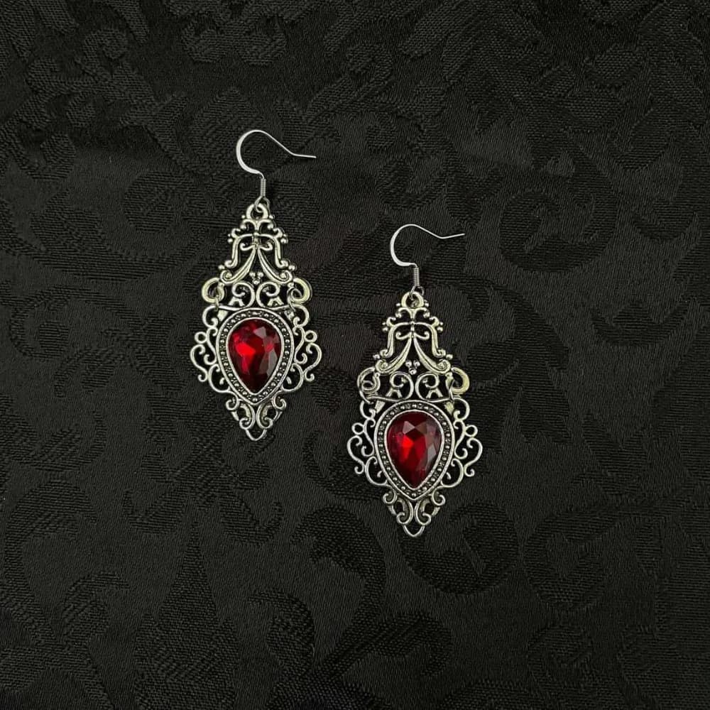 Boucles d'oreilles gothiques Victoria en filigrane celtique