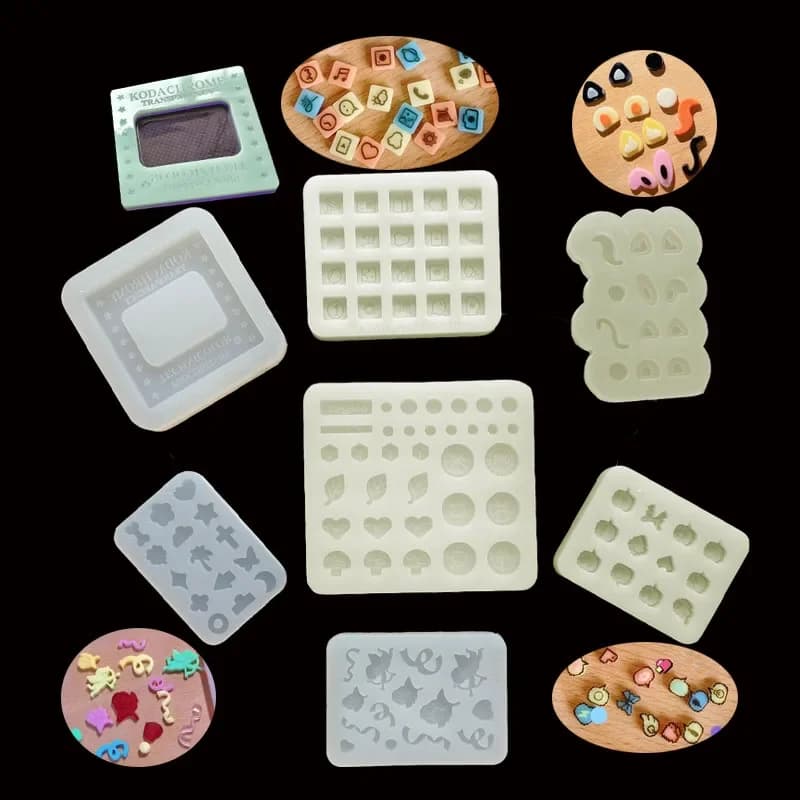 Moule en silicone DIY pour bijoux en résine époxy, accessoires de bijouterie, moule en forme de cadre photo ou de thé au lait