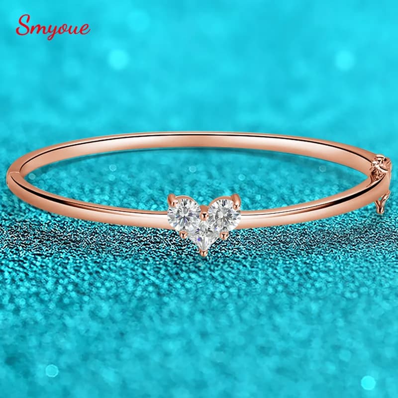 Smyoue 14K plaqué certifié tous les bracelets Moissanite pour les femmes gemmes laboratoire diamant bijoux de luxe S925 argent Sterling Shani Abergel