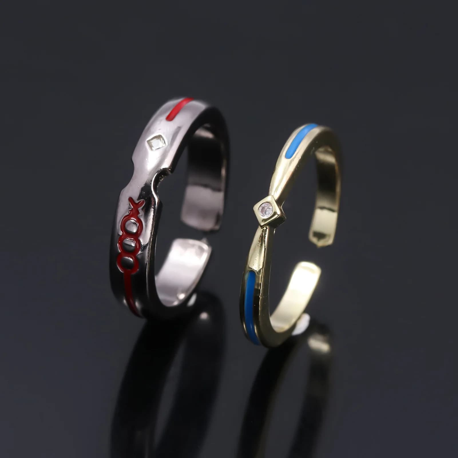 Brdwn Fate Prototype Saber Excalibur Emiya Shirou Red A Sword Halloween Couple Rings Cosplay Prop