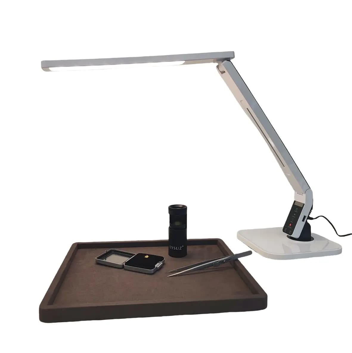 Bijoux multi-fonction quatre lampe intelligente lampe de bureau de travail pour diamant pierres précieuses jadéite outils d'identification Instruments LYSUZ