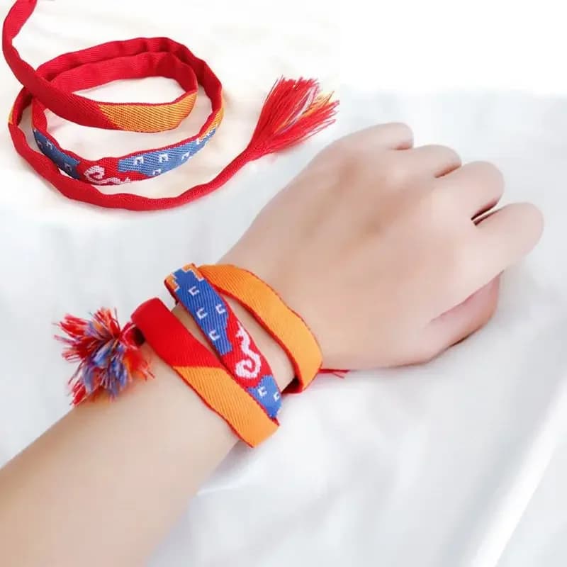 Bijoux bandes dessinées japonaises faits à main, bracelet cosplay, bijoux charme Ihimo 275, ruban cheveux, navire Chia, votre nom