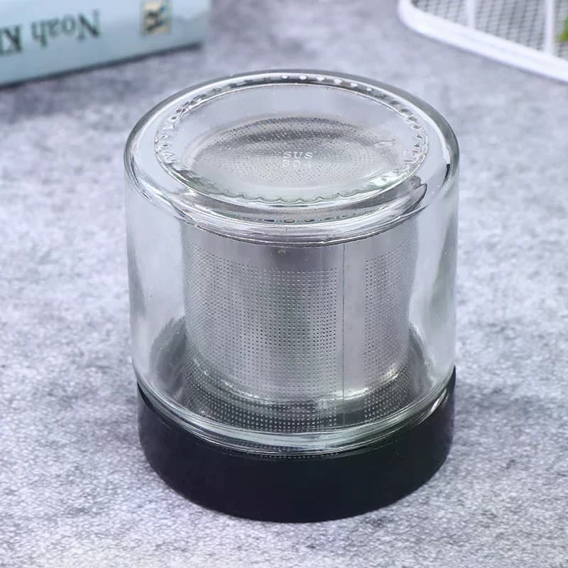 Pot de nettoyage de bijoux, tasse de lavage en diamant, Pot de nettoyage de verre avec couvercle anti-poussière pour horloger pour perles, colliers et bagues