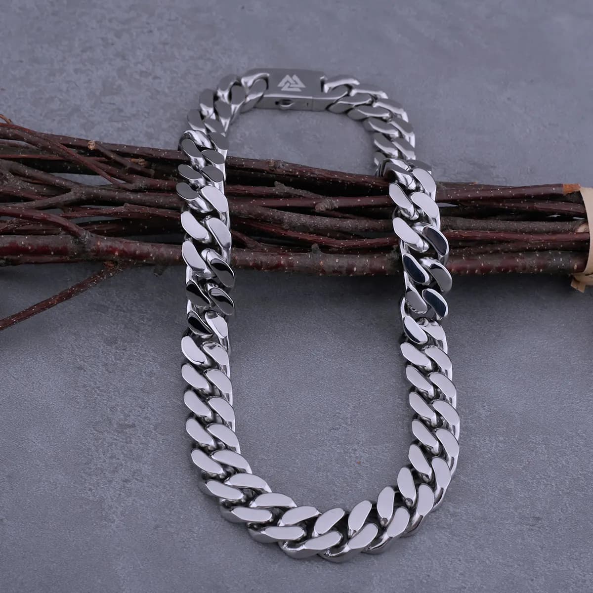 Chaîne cubaine Hip Hop pour hommes, collier en acier inoxydable fin poli, coupe sur les quatre côtés, cadeau de Couple pour petit ami, vente en gros