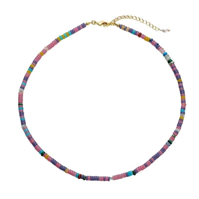 Nouveau Collier Frisbee en Pierre