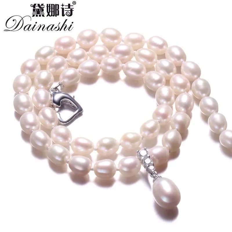 Incroyable Prix Belle Perle Bijoux Collier, Haute Qualité Naturel Perle D'eau Douce Perles Bijoux, Blanc/Rose/violet