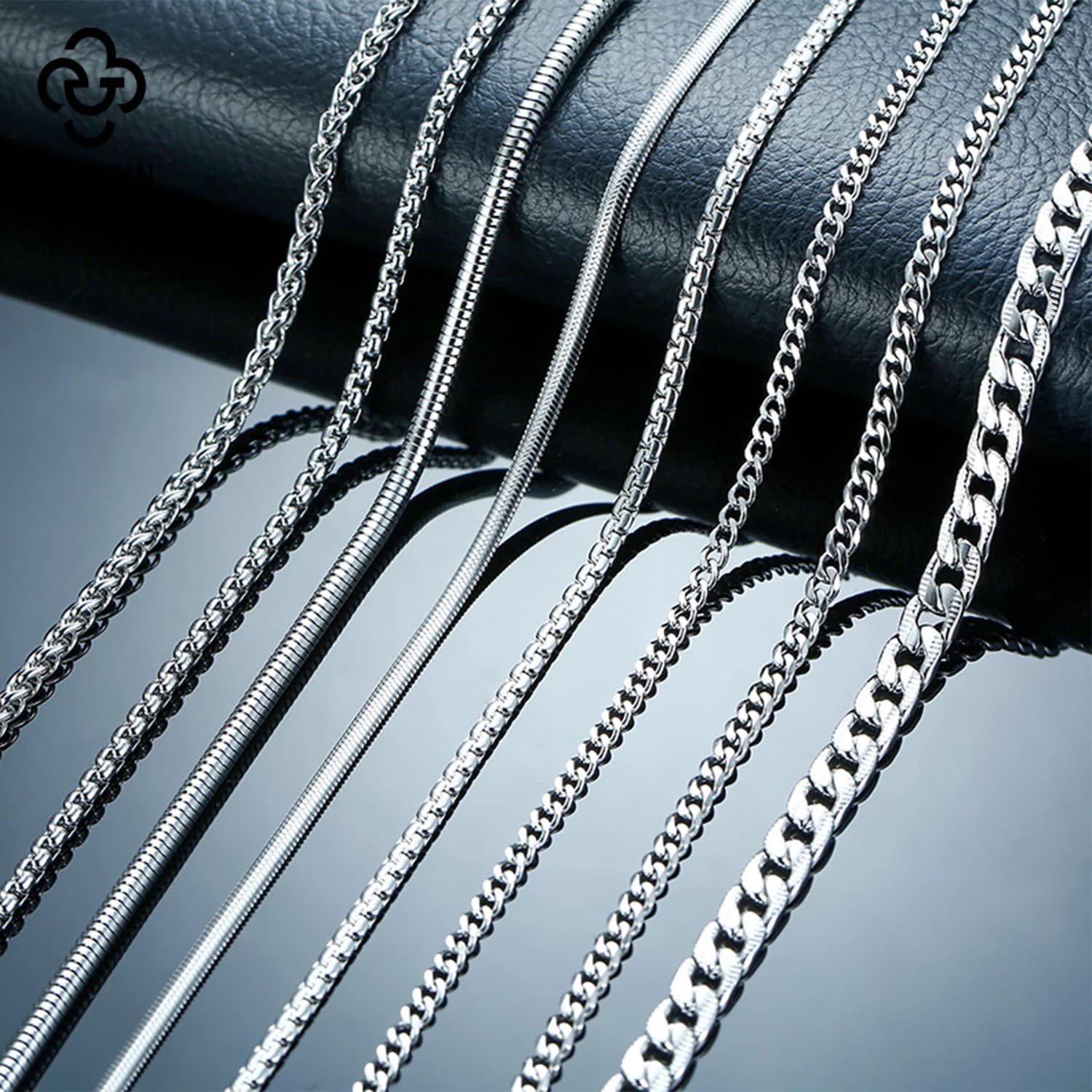 Rinntin Vintage 925 en argent Sterling lien collier mode femmes hommes délicat cou chaîne Hip Hop Rhodium cou bijoux cadeau SC21
