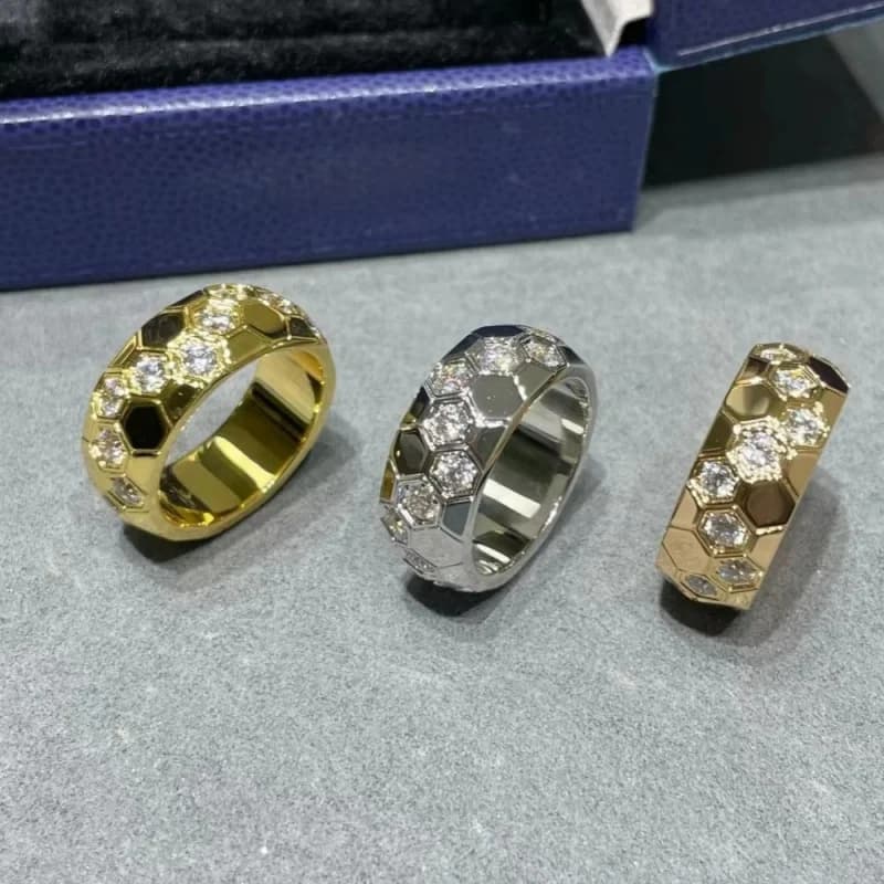 Bague de luxe rétro pour femme, en argent 925, motif nid d'abeille sculpté, zircon, bagues pour homme et femme, bijoux exquis, vente chaude