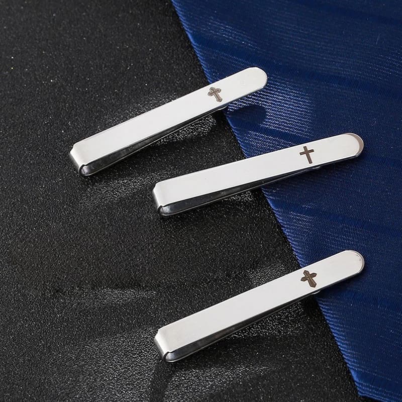 Pinces à cravate classiques croisées en métal pour hommes et femmes, épingle de cravate formelle pour cérémonie de mariage, accessoires de costume, nouvelle mode