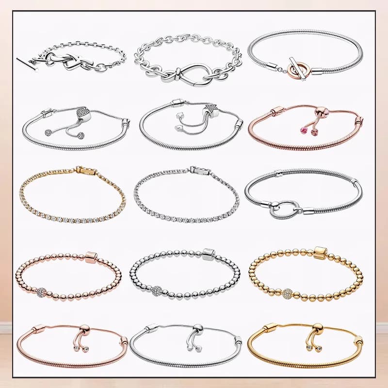 Bracelet en argent modèle 925 de 2026 - Un style universel pour hommes et femmes - Le choix idéal comme cadeau.