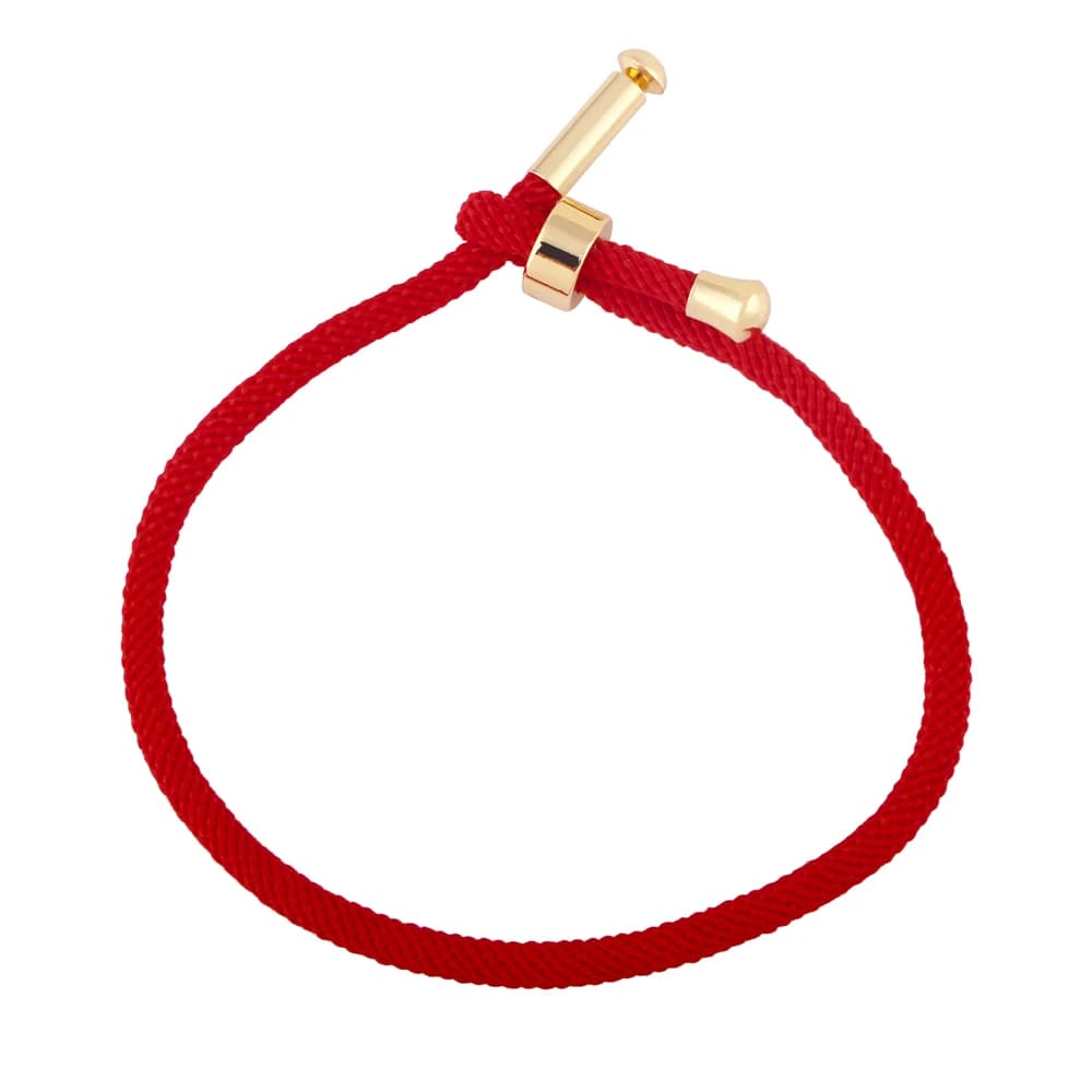 OCESRIO chaîne réglable en corde de coton pour Bracelet en cuivre plaqué or bricolage composants de chaîne colorés pour la fabrication de bijoux cana002