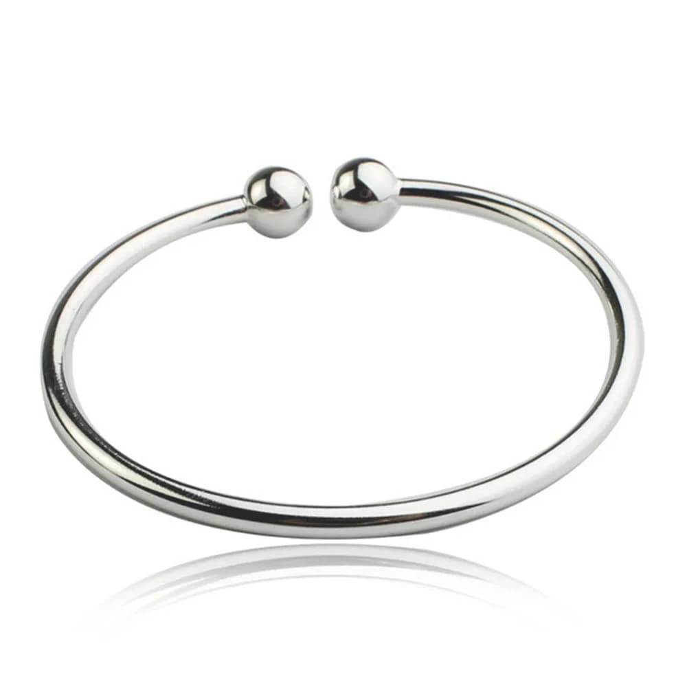 Bracelet en argent Sterling 925 pour femmes et hommes, bijoux de mode pour fête de mariage, mignon, fait à la main, lignes fluides réglables