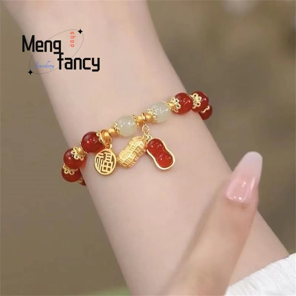 Bracelet en Jade Hetian naturel