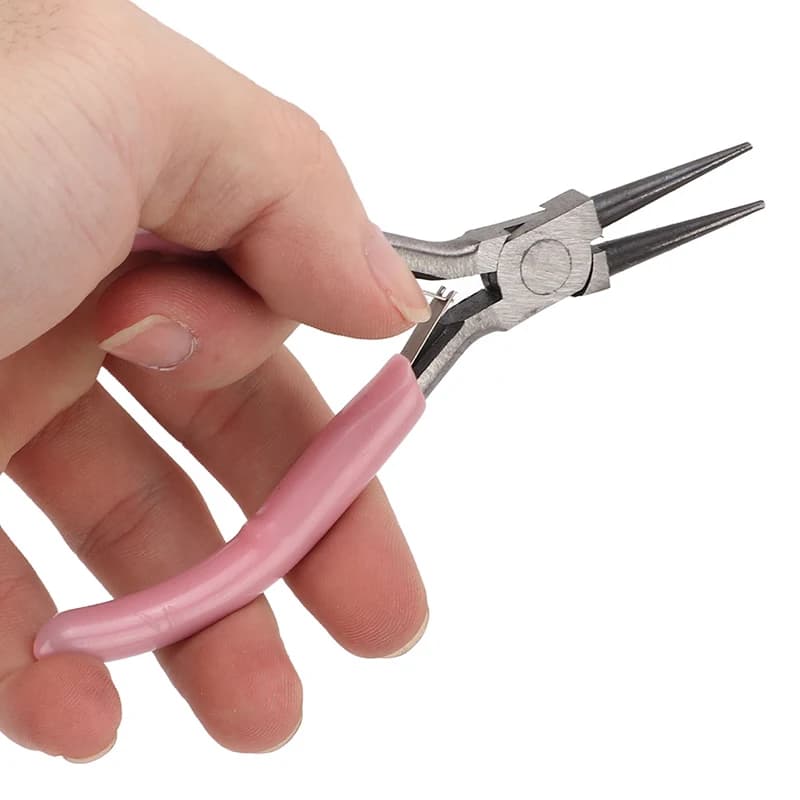Pince à fil de coupe d'extrémité en acier inoxydable, outils de bricolage pour fabrication de bijoux, rose