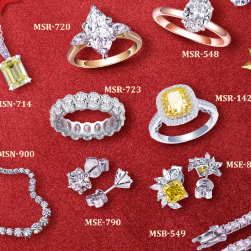 Personnalisation sur mesure de bijoux d'usine, y compris la personnalisation de bijoux en diamants de laboratoire et de bijoux en or K.