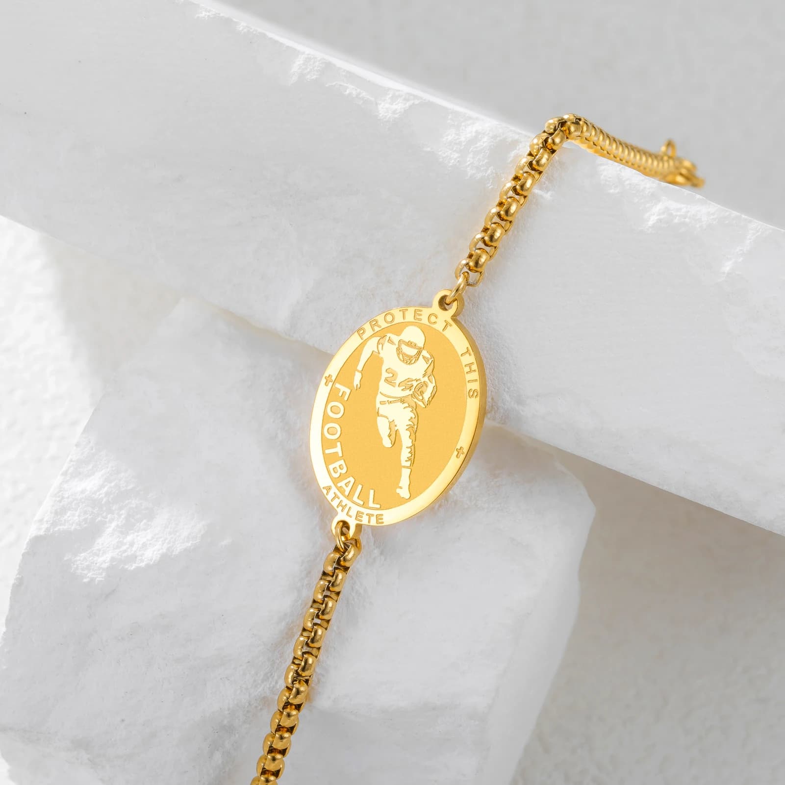 Bracelet Sportif Classique Likgreat – Pendentif Football, Basketball, Baseball, Rugby, Hockey sur Glace – Bijou Tendance, Cadeau Idéal pour les Fans