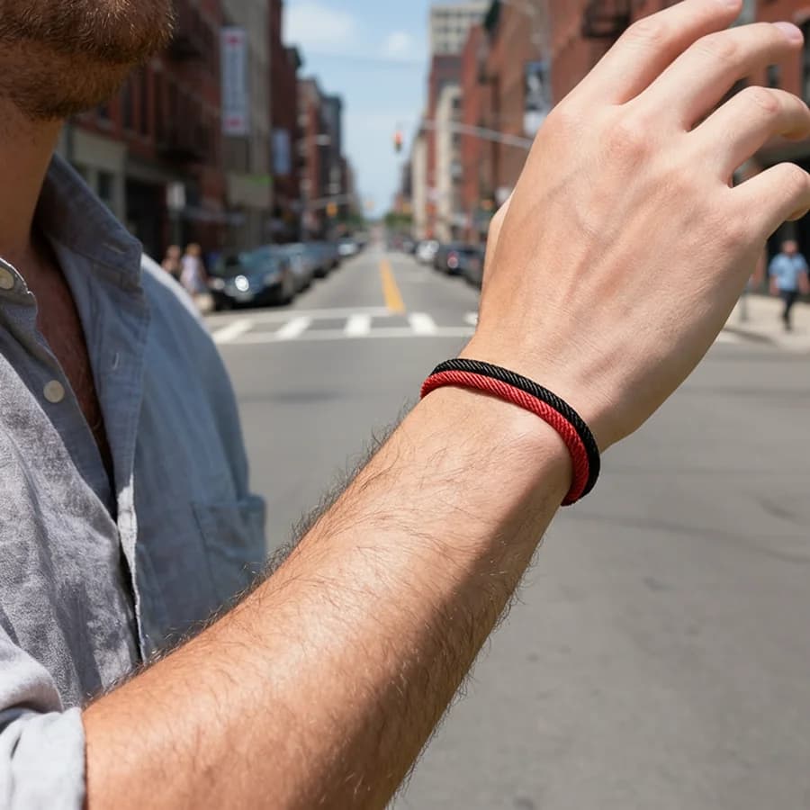 Bracelet moderne pour hommes, fil de 4mm de qualité A, 7 couleurs disponibles, ne se décolore pas, en acier inoxydable, métal, accessoires de rue décontractés pour les mains