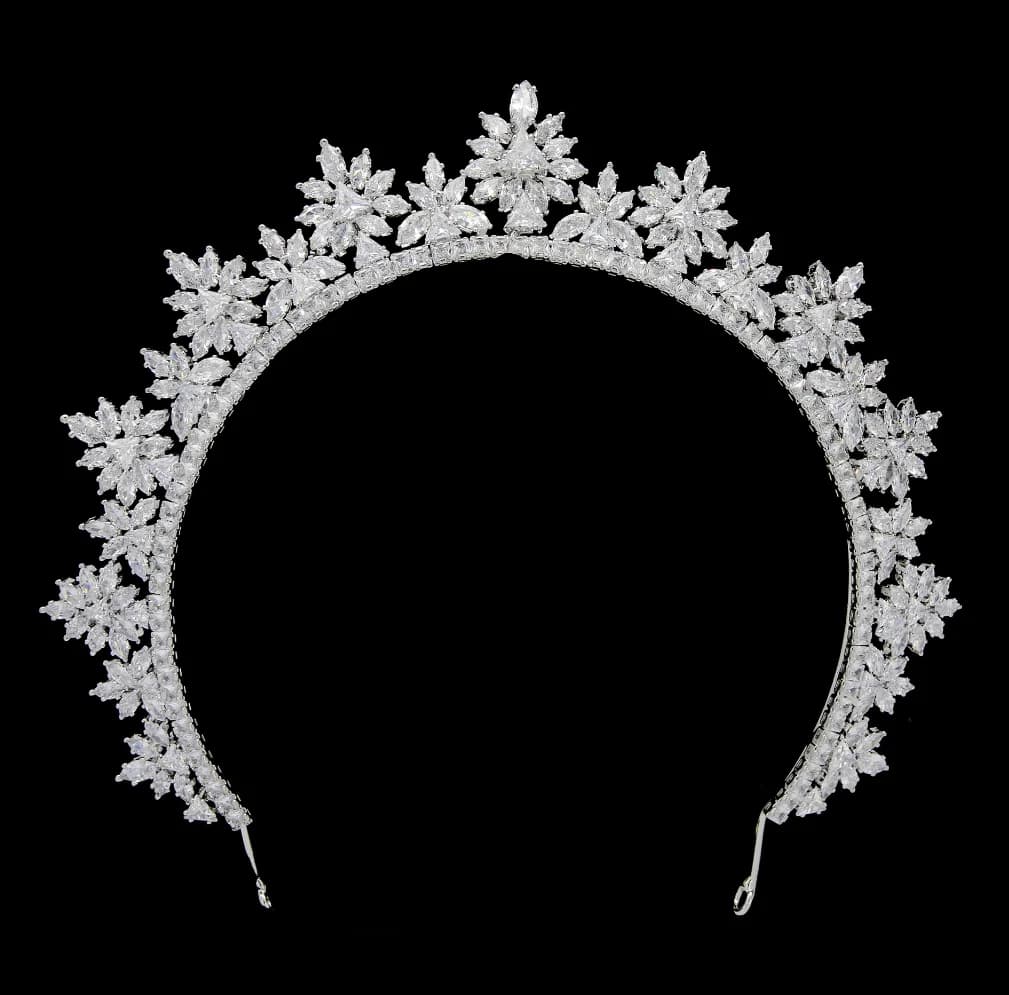Couronne de mariée de luxe pour mariage, bijoux de cheveux, pièces de sauna, couronnes de diadèmes de patients en cristal pour Quinceanera, coiffure de Rhpour femmes et filles