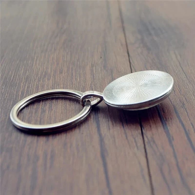 Pendentif rond en verre de fleur de mandala à la mode pour hommes, porte-clés, cadeau d'anniversaire, accessoires de bijoux créatifs de fête de festival