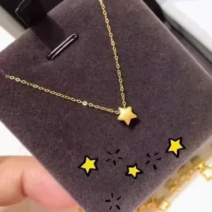 Eldorado Gold - Bijoux en or pur 24 carats 999 - Accessoires de bijouterie fine - Pendentif étoile en or véritable 24