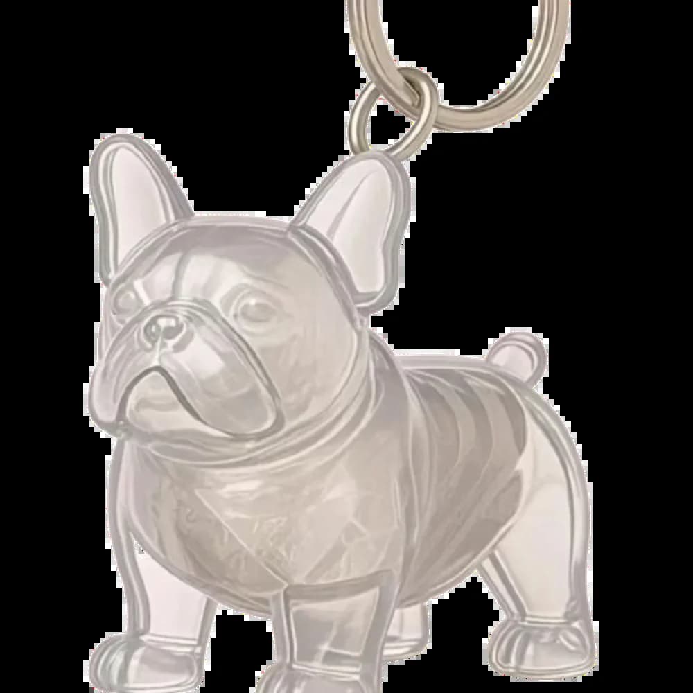 Boîte de rangement de poils de chien en forme de chien, porte-clés Transparent pour toilettage de cheveux d'animaux de compagnie, pendentifs de chiot faits à la main, bijoux cadeau