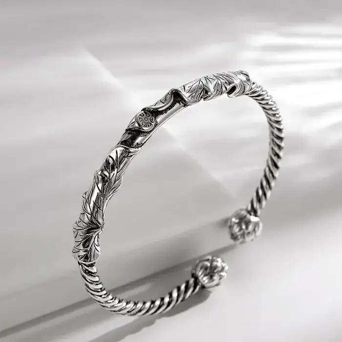 Bracelet Vintage en Argent 925 Brcorporelle pour Homme