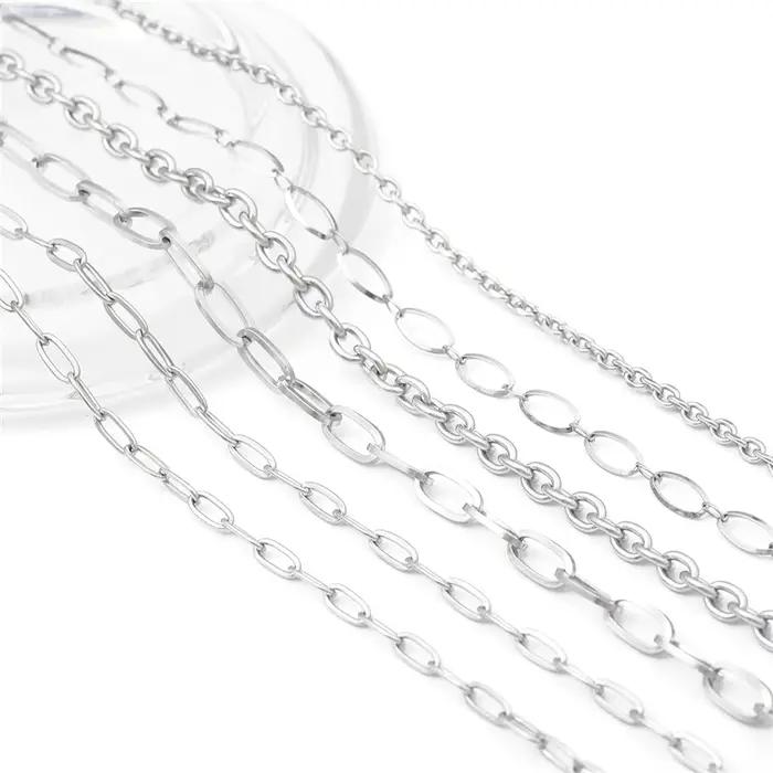 Collier en acier inoxydable pour hommes et femmes, bracelet punk hip hop, chaîne connecteurs bijoux, cadeau pour occasions spéciales