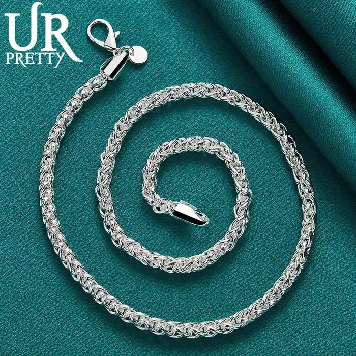 Collier en argent regardé 925 pour homme et femme