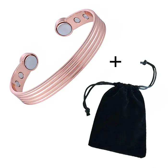 Bracelets en cuivre pur pour hommes et femmes
